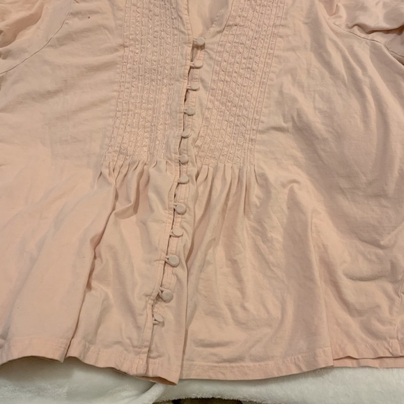Light pink/cream color button down blouse has been warn only a couple times! - Picture 3 of 3